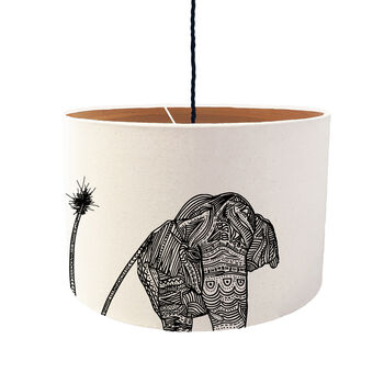 Animal Lampshade With Wood Lining, 2 of 8
