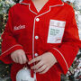 Personalised Family Christmas Red Pyjamas, thumbnail 6 of 10