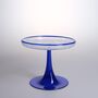 Handmade Supporto Blu Low Glass Pedestal Bowl, thumbnail 1 of 5