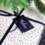 'I Believe' Christmas Stars Navy Wrapping Paper, thumbnail 12 of 12
