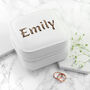Personalised Animal Print White Travel Jewellery Case, thumbnail 4 of 6