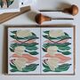 Linocut Snowdrop Notecards Set Of Eight, thumbnail 4 of 11