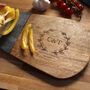 Personalised Initials Wood And Slate Chopping Board, thumbnail 4 of 5
