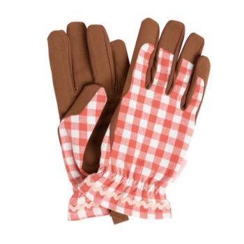 Burgon And Ball Gingham Gardening Gloves, 7 of 9