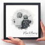 Personalised Family Watercolour Portrait Framed Print, thumbnail 5 of 9