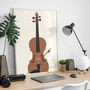 Violin Music Print | Viola Instrument Poster, thumbnail 5 of 7