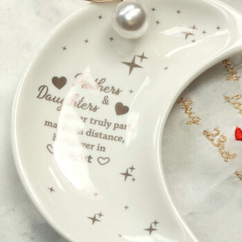 Mother And Daughter Crescent Moon Trinket Dish, 6 of 12