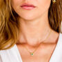 Guiding North Star Gemstone Necklace Silver/Gold Plated, thumbnail 2 of 9
