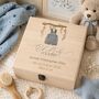 Personalised Baby Boy Dungarees Keepsake Box, thumbnail 1 of 4