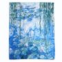July Birth Flower Water Lilies By Monet Silk Blend Scarf, thumbnail 4 of 7