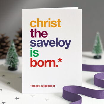Funny Christmas Cards Autocorrected Sixteen Pack, 5 of 12