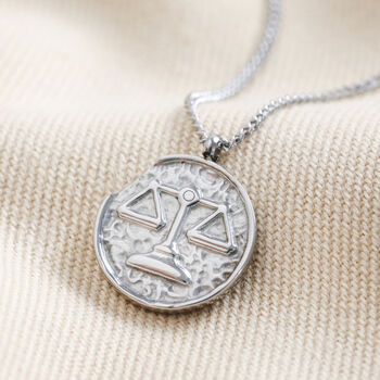 Personalised Stainless Steel Zodiac Pendant Necklace, 10 of 12