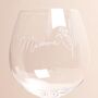 Personalised Birth Flower Balloon Gin Glass, thumbnail 4 of 6