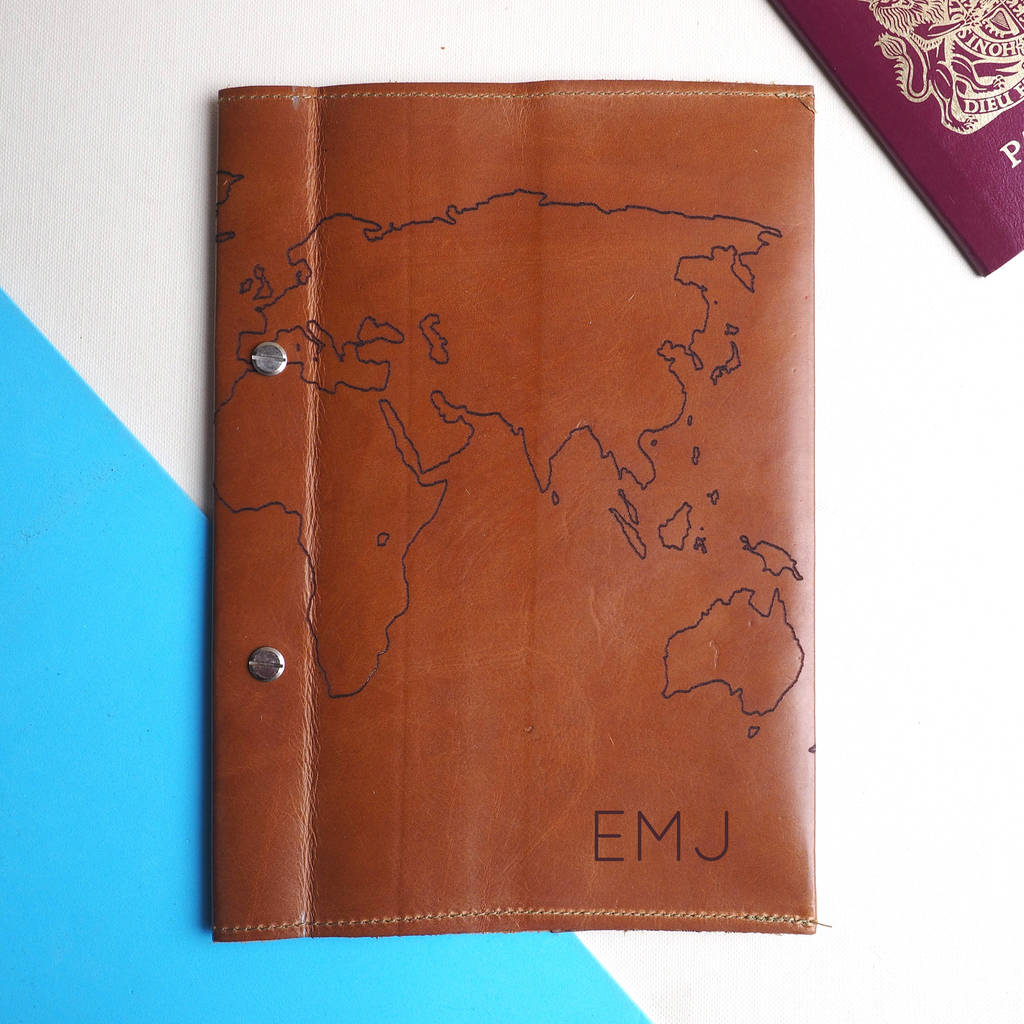 Personalised Leather Travel Journal Diary, 1 of 9