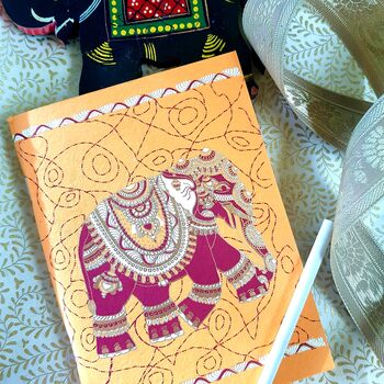 Handprinted Elephant Notebook, 6 of 6