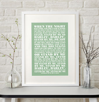 Personalised Your Favourite Lyrics Framed Print, 3 of 7