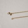 18 K Gold Plated Rope Chain Necklace, thumbnail 5 of 5