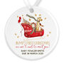 Personalised Bump's First Christmas Ceramic Christmas Tree Decoration, thumbnail 3 of 4