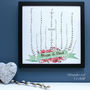 Personalised Growing Family Garden Framed Print, thumbnail 7 of 8