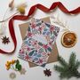 Floral Christmas Card Beige, thumbnail 1 of 1