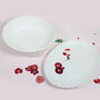G Decor White Shell Ceramic Serving Plate Bowl Or Set, thumbnail 1 of 6