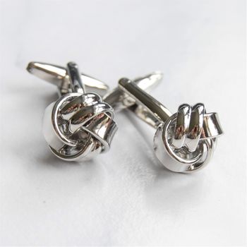 Thank You Dad Tie The Knot Cufflink Gift, 2 of 4