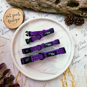 Royal Purple Patch Dog Collar, 3 of 6