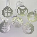 Laser Cut Christmas Bauble Set Of Six By Precious Design ...