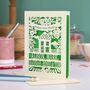Personalised Papercut Happy New Home Card, thumbnail 1 of 6