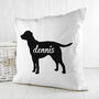 Personalised Dog Silhouette Cushion Cover, thumbnail 9 of 12