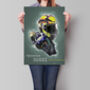 Valentino Rossi Wall Art Poster, thumbnail 2 of 4