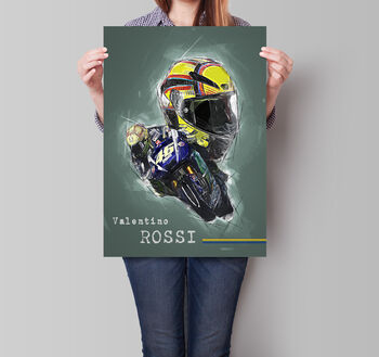 Valentino Rossi Wall Art Poster, 2 of 4