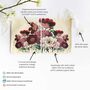 Organic Cotton Peony Print Reusable Pouches With Eco Satin Ribbon, thumbnail 4 of 7