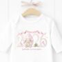 Personalised “My First Easter” Baby Onesie – Custom Name Easter Outfit For Baby Girl, Bunny Easter Bodysuit, Baby’s First Easter Gift, thumbnail 2 of 4