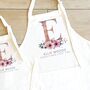 Personalised Initial Matching Mother Daughter Aprons, thumbnail 2 of 4