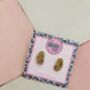 Potato Glitter Resin Studs / Chef Gift / Food Inspired Jewellery / Cute Accessories, thumbnail 2 of 5