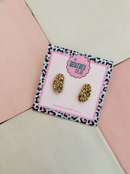 Potato Glitter Resin Studs / Chef Gift / Food Inspired Jewellery / Cute Accessories, 2 of 5