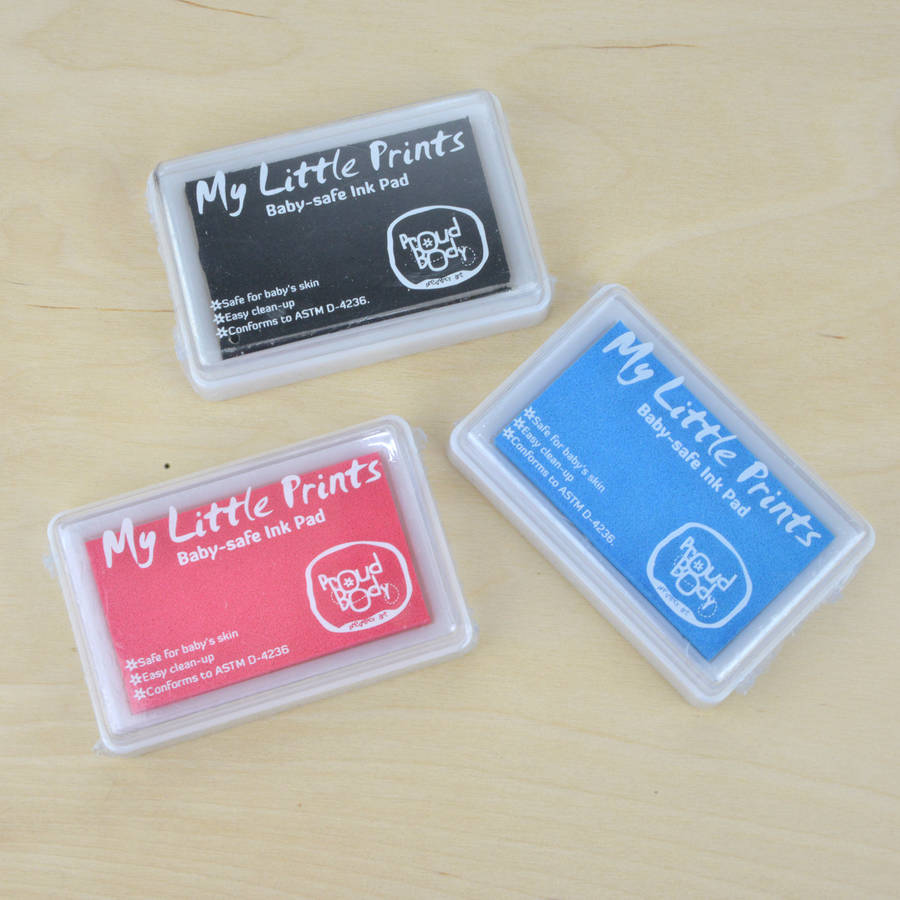 baby safe ink pads, baby inks, handprint and footprint by lillypea event stationery