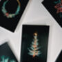 Traditional Tree Neon Christmas Card, thumbnail 3 of 3