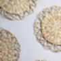 Wicker Scallop Woven Table Mat, thumbnail 1 of 9