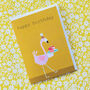 Flamingo Happy Birthday Card, thumbnail 5 of 5