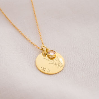 Meaningful Flower And Message Personalised Necklace, 2 of 12