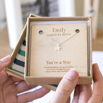 Personalised Graduation 'You're A Star' Necklace, 3 of 10
