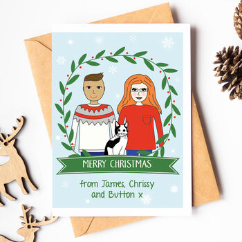 Personalised Couple Christmas Card Or Pack, 2 of 6
