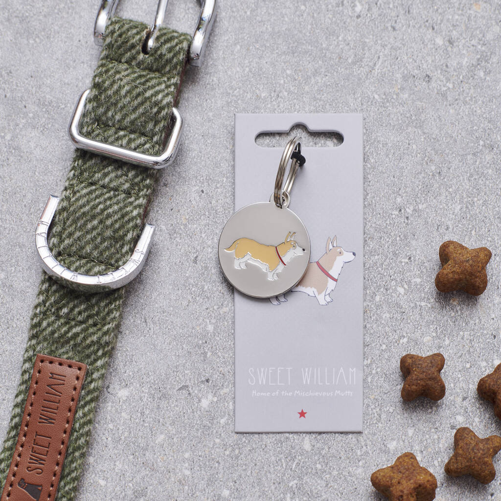 Corgi Dog ID Name Tag, 1 of 9