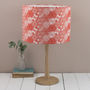 Hexie Doodle Lampshade In Coral Or Taupe, thumbnail 1 of 2