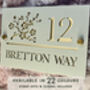 Personalised Blossom Design House Acrylic Number Sign, thumbnail 1 of 6
