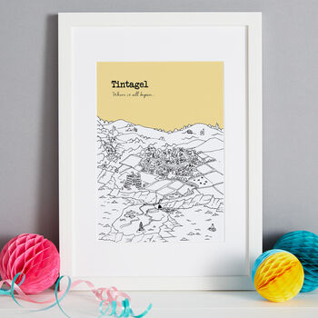 Personalised Tintagel Print, 2 of 11