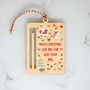 Personalised Christmas Money Gift Holder Santa And Snowman, thumbnail 3 of 6
