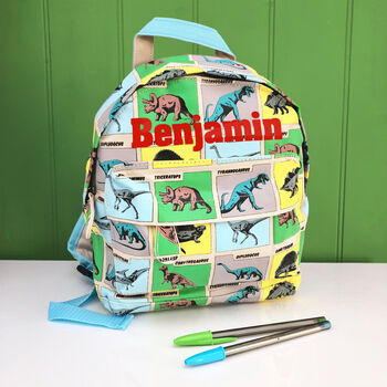 Child's Personalised Backpack With Pocket, 5 of 9